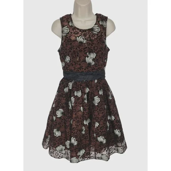 Anthropologie by tracy reese | Dresses | Anthropologie By Tracy Reese  Womens Skater Knee Length Dress Size 2 Floral 34p | Poshmark